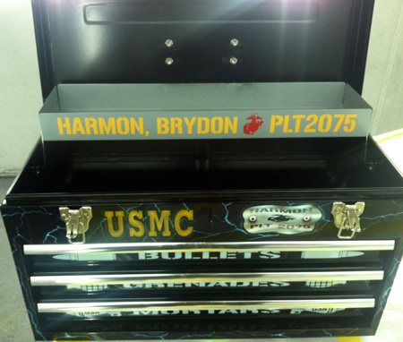 USMC Custom Painted Tool Box