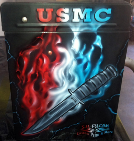 USMC Custom Painted Tool Box