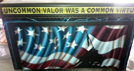 USMC Custom Painted Tool Box