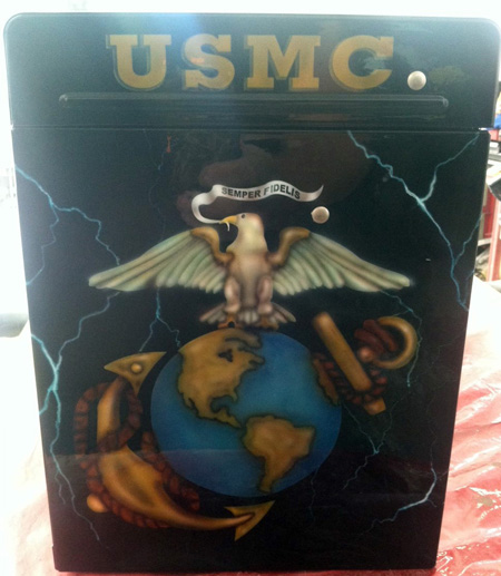 USMC Custom Painted Tool Box