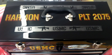 USMC Custom Painted Tool Box