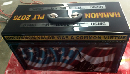 USMC Custom Painted Tool Box