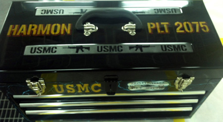 USMC Custom Painted Tool Box