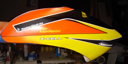 helicopter canopy custom paint